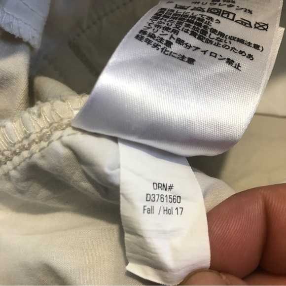 EDDIE bauer jeans womens size 12 white boyfriend fit straight leg stretch pants - Picture 6 of 10